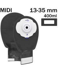 X1D1N126213 Worek Ileostomijny 1-cz Aurum Plus Soft Convex Czarny z 0kienkiem 13-35 mm Midi 400 ml Miód Manuka Welland