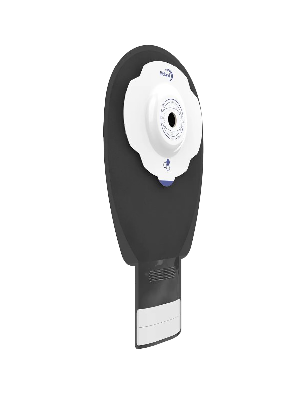 X1D1N126113 Worek Jednoczęściowy Ileo Aurum Plus Soft Convex  Czarny z okienkiem 13-25 mm MIDI 400 ml Z Miodem Manuka Welland