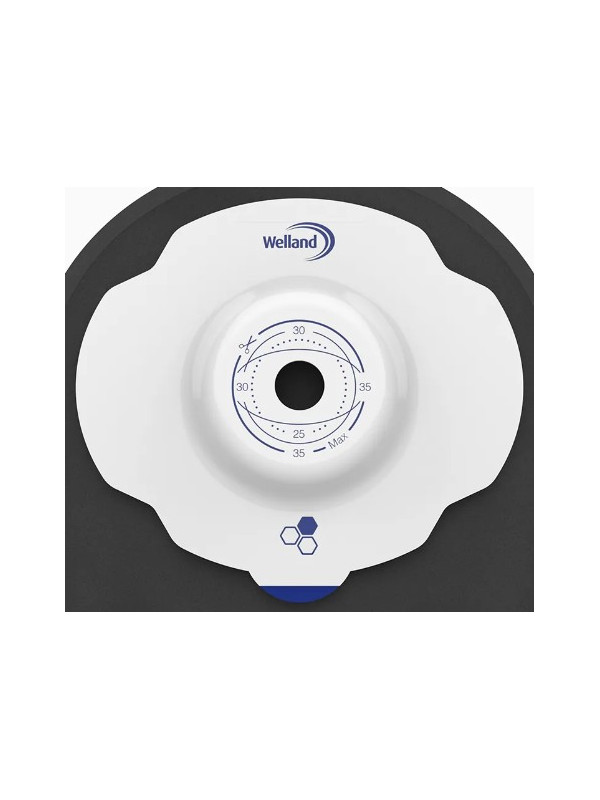 X1D1N126213 Worek Ileostomijny 1-cz Aurum Plus Soft Convex Czarny z 0kienkiem 13-35 mm Midi 400 ml Miód Manuka Welland