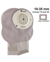 423657 Worek 1-cz Ilostomijny Esteem Body Otwarty Szary z Okienkiem 10-35 mm Duży 570 ml Convex 7,0 mm V2 Convatec