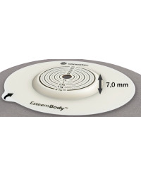 423629 Worek Ileo Jednoczęściowy Esteem Body Otwarty Szary z Okienkiem Gotowy 30 mm 410 ml Convex 7,0 mm V2 Convatec