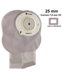 423628 Worek Stomijny Jednoczęściowy Esteem Body Otwarty Szary z Okienkiem Gotowy 25 mm 410 ml Convex 7,0 mm V2 Convatec