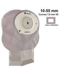 423624 Worek Stomijny 1-cz Esteem Body Szary z Okienkiem10-55 mm Otwarty 410 ml Convex 7,0 mm V0 Convatec