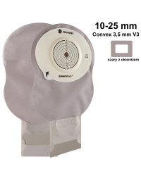 423609 Worek Stomijny 1-cz Esteem Body Otwarty Szary z Okienkiem 10-25 mm 410 ml Convex 3,5 mm V3 Convatec