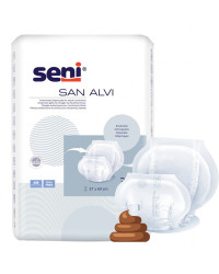 Oddychające Pieluchy Anatomiczne dla Osób z Nietrzymaniem Stałego Stolca Dla osób Cewnikowanych Seni San Alvi