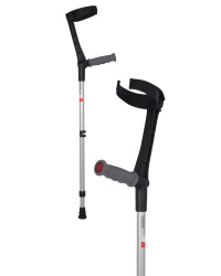 Kula łokciowa 05/MR.M z miękkim uchwytem, regulacją wysokości i odchylaną podpórką Mikirad