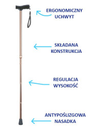 Laska Inwalidzka składana AR-015 Armedical