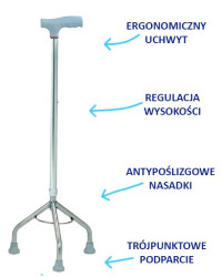 Laska Inwalidzka – Trójnóg AR-016 Armedical