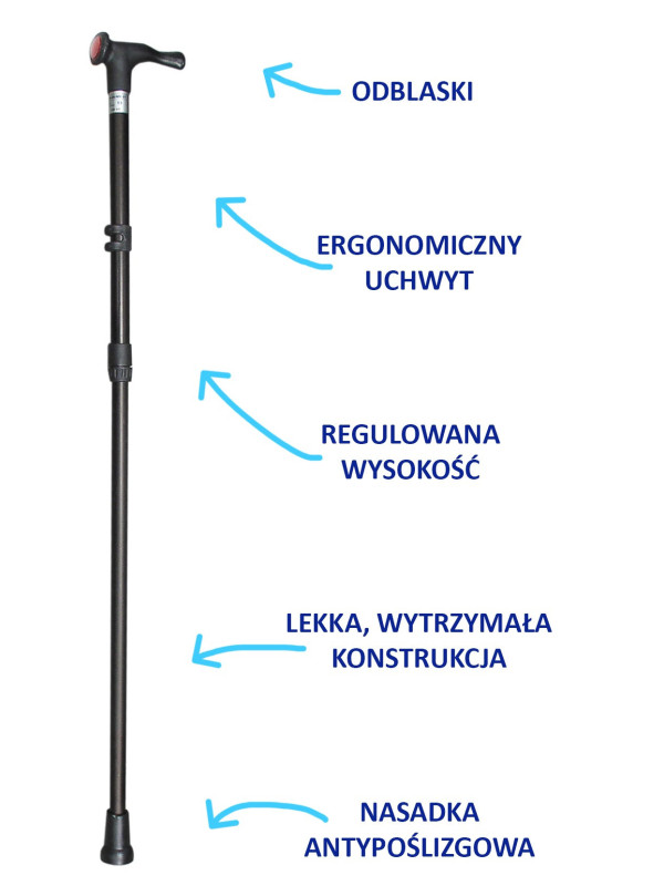 Ergonomiczna laska inwalidzka 11/MR Mikirad