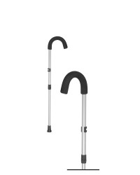 Laska do chodzenia z miękkim uchwytem "hak" 12/MR.H Mikirad