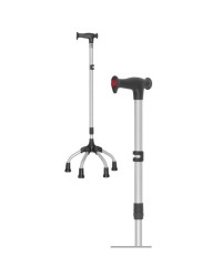 Czwórnóg z uchwytem laski uniwersalnej 16/MR.LU Mikirad