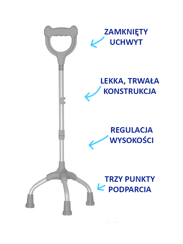 Trójnóg z uchwytem laski zamkniętej 15/MR.L Mikirad