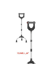 Trójnóg rehabilitacyjny do chodzenia z miękkim zamkniętym uchwytem 15/MR.L"M" Mikirad