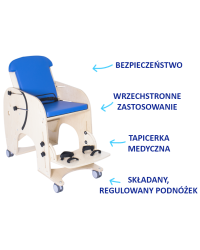 Fotelik Rehabilitacyjny SŁONIK Akces Med– Wsparcie w Wstępnej Pionizacji