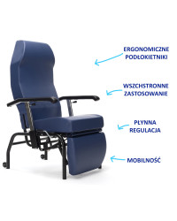 Fotel Geriatryczny, dla seniorów NORMANDIE Vermeiren – Komfort i Wszechstronność