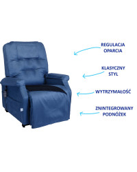 Fotel Geriatryczny, dla seniorów CLASSIC COVER Herdegen