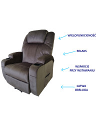 Elektryczny fotel dla osób starszych z funkcją relaksacyjną AT56251 Antar