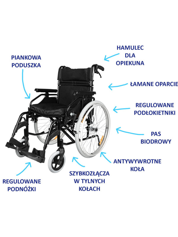 Wózek inwalidzki Cruiser Active RF-3 Reha Fund