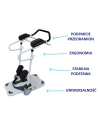 Platforma do transferu pacjenta z podparciem przedramion Aero Move Herdegen
