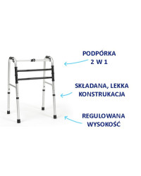 Podpórka Aluminiowa 2w1 Lyna II Veremeiren – Regulowana, Składana i Wielofunkcyjna do Użytku nad Toaletą