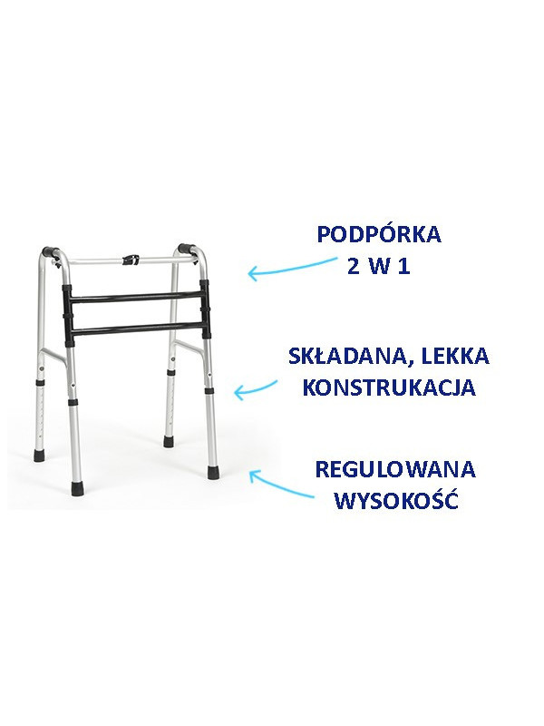 Podpórka Aluminiowa 2w1 Lyna II Veremeiren – Regulowana, Składana i Wielofunkcyjna do Użytku nad Toaletą