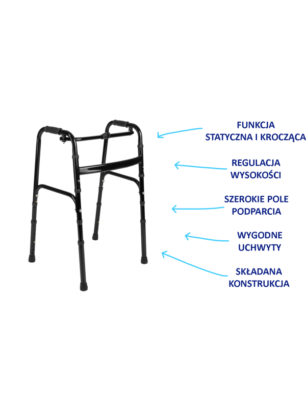 Balkonik Dwufunkcyjny Podwójnie Składany FOLDY Timago – Aluminiowa Rama, Regulowana Wysokość i Łatwy Transport