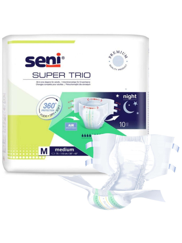 Super Seni Trio pieluchomajtki dla dorosłych zapinane na rzepy