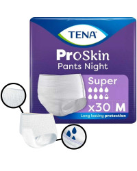 TENA Pants Super Night ProSkin majtki chłonne na noc do snu