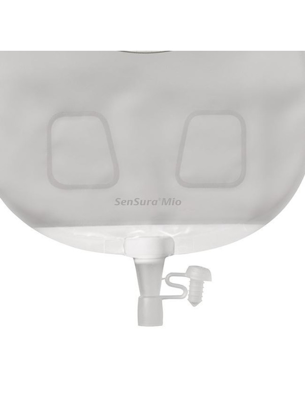 136780 Worek Urostomijny Jednoczęściowy SenSura Mio Convex Soft Maxi 10-50 mm Neutralny szary