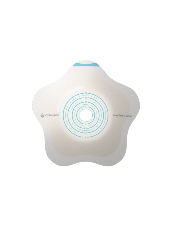 185310 Płytka Stomijna SenSura Mio Concave Click 70/45-65mm Wypukła Z Uszkami Do Paska Coloplast