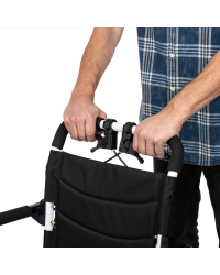 Wózek inwalidzki stalowy z funkcją transportową MOBIL-TIM Timago