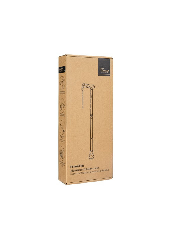 Laska inwalidzka aluminiowa składana  PrimeTim Timago