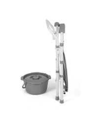 Składane krzesło toaletowe z szybkozłączkami TGR-R KT 618 Timago, idealne do małych przestrzeni