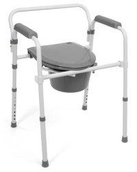 Składane krzesło toaletowe z szybkozłączkami TGR-R KT 618 Timago, idealne do małych przestrzeni
