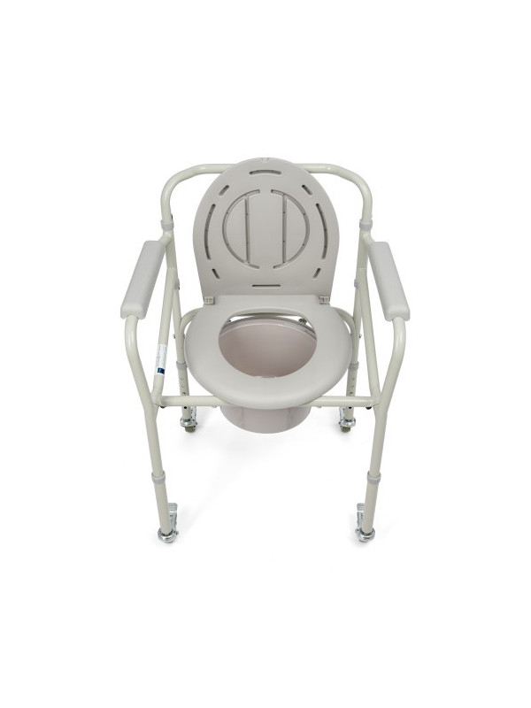 Krzesło toaletowe na kółkach TGR-R KT 023C Timago, idealne do opieki nad osobami starszymi i niepełnosprawnymi