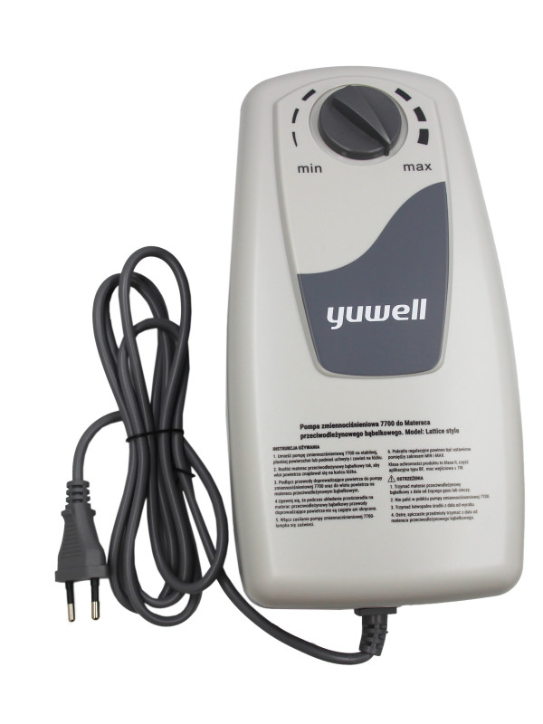 Materac Przeciwodleżynowy Bąbelkowy z Pompą Lattice Style YUWELL