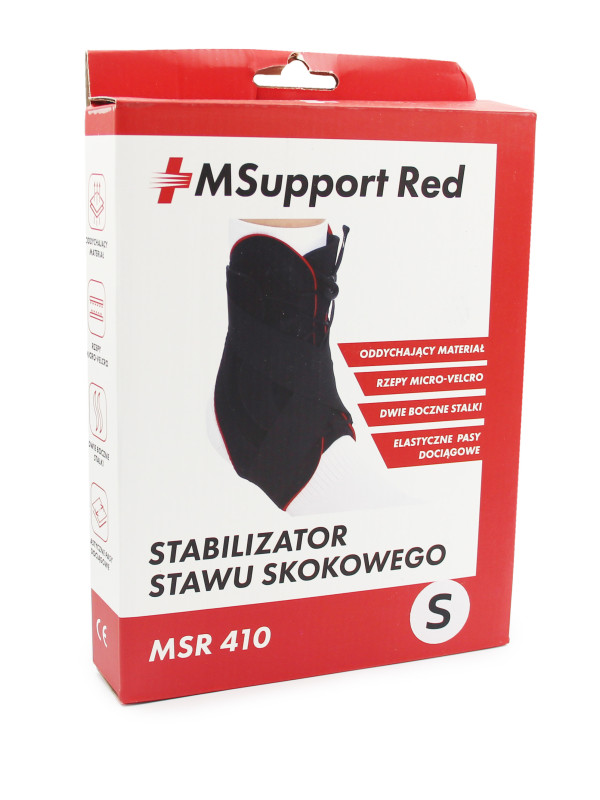 Stabilizator Na Kostkę Staw Skowy Medical Sport Msupport Red msr 410