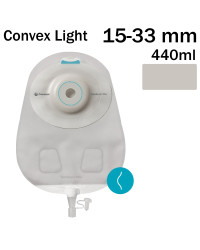 168260 Worek Urostomijny Jednoczęściowy SenSura Mio Convex Light Maxi 15-33 mm Neutralny Szary