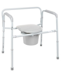 MAXIMUS Timago - Składane krzesło toaletowe bariatryczne 3w1 dla osób o większej wadze