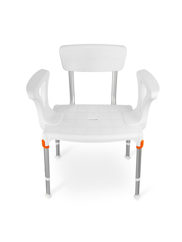 Taboret prysznicowy z oparciem i uchwytami bocznymi 3w1 KING-SS1BA-20 Timago – Wielofunkcyjność i komfort użytkowania