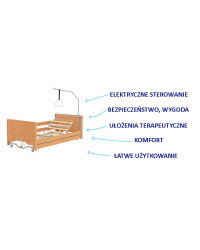 Łóżko rehabilitacyjne niskie DREAM-TIM LOW TImago – Komfort, bezpieczeństwo i niezależność dla osób leżących