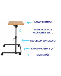 Stolik przyłóżkowy TableTIM Multi Timago
