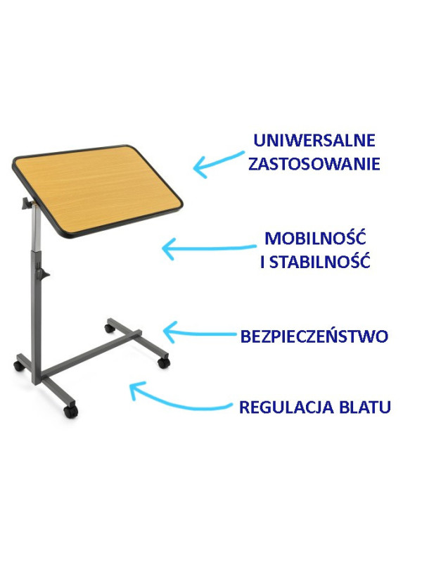 Stolik przyłóżkowy dla seniora, osoby starszej – TableTIM Timago