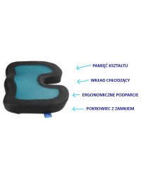 Poduszka ortopedyczna do siedzenia z żelem chłodzącym COOLING TIM Timago