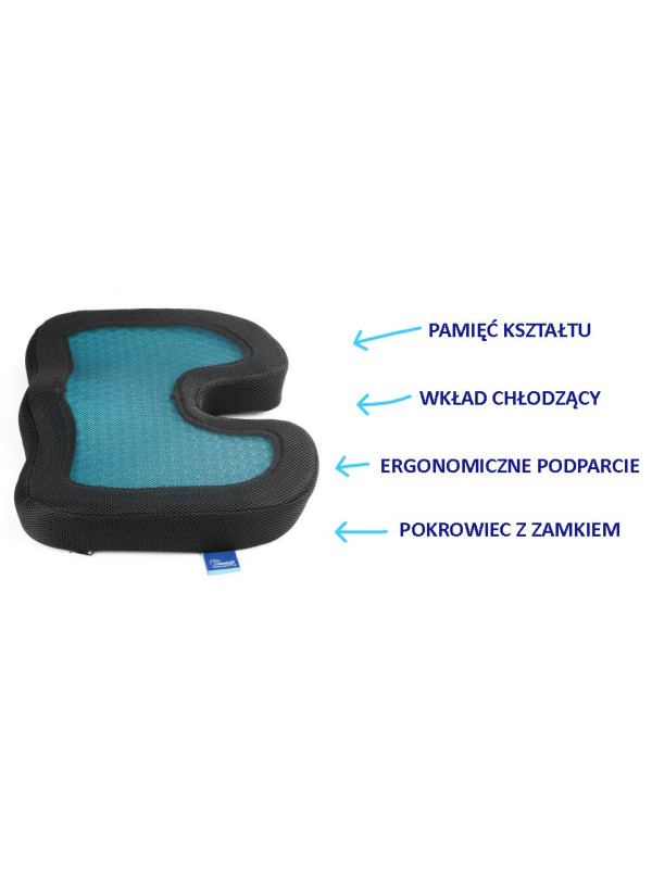 Poduszka ortopedyczna do siedzenia z żelem chłodzącym COOLING TIM Timago