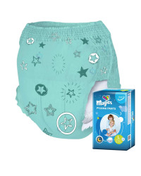 Magics Pyjama Pants 27–57 kg – chłonne majtki nocne dla dzieci 8–15 lat i szczupłych osób dorosłych