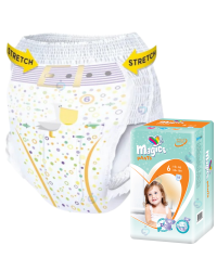 Magics Pants 6 (15+ kg) – majtki chłonne dla dzieci, idealne na noc i dzień, do nauki nocnika