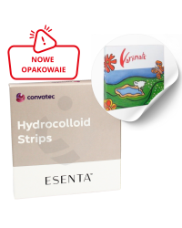 423945 Pasek Hydrokoloidowy ESENTA Convatec w kształcie półksiężyca 1 Sztuka 3x9 cm elastyczny i wodoodporny
