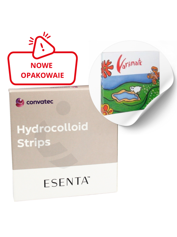 423945 Pasek Hydrokoloidowy ESENTA Convatec w kształcie półksiężyca 1 Sztuka 3x9 cm elastyczny i wodoodporny