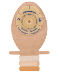 CFN8 Worek stomijny dla noworodków i niemowląt Confidence® Comfort z elastyczną płytką – 1-częściowy, beżowy (8–40 mm), 85 ml